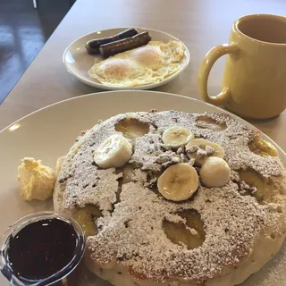 2 Banana Nut Pancakes