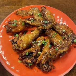 Hot Korean chicken wings