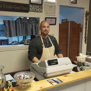 The mastermind in the kitchen