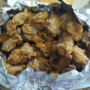 Fried mushrooms. Yum!