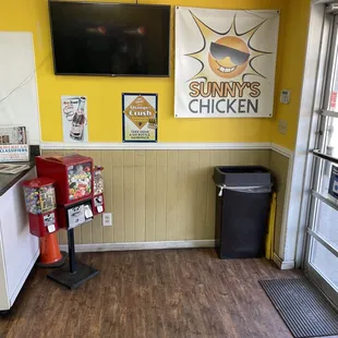 the inside of a restaurant