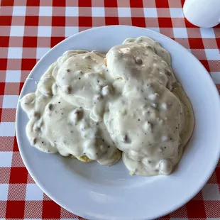 Homemade Biscuits with Country Sausage Gravy