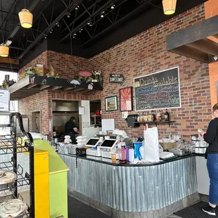 customers at the counter