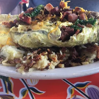 Sunnys Kitchen Sink Omelette*