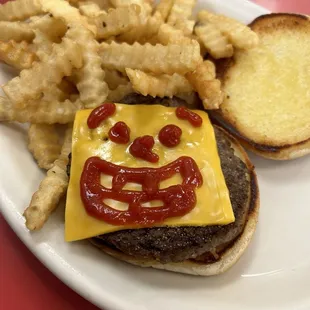 Cheeseburger with French Fries