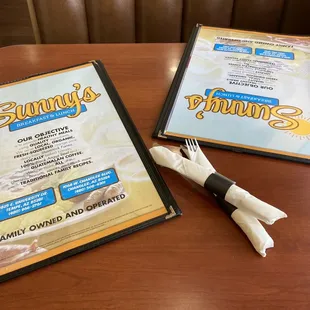 Menu covers