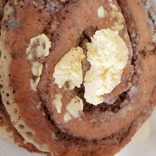 2 Cinnamon Roll Pancakes