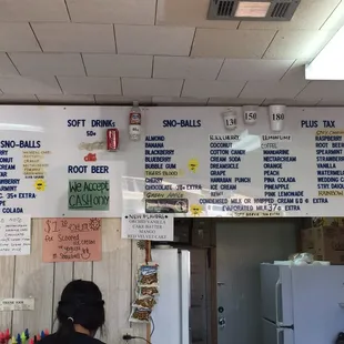the menu