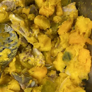 Kabocha squash with lamb