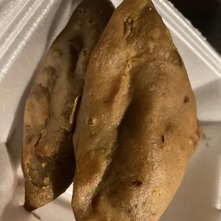 Samosas! Delicious and a bargain.