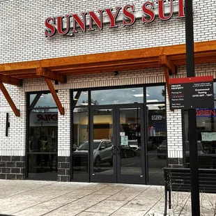 the front of the store