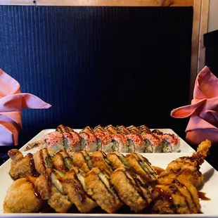 Shrimp Tempura, Crunch Shrimp Roll, Golden California Roll