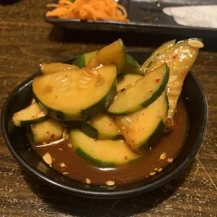 Pickled cucumbers! Tasty!