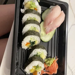 vegetarian roll, Nigiri "roll"
