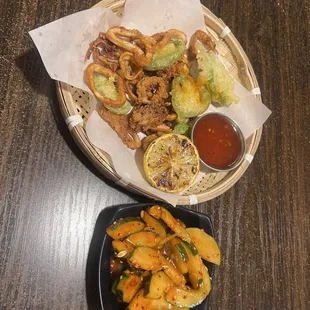 Deep Fried Calamari  House Kimchi