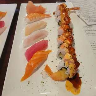 Mexican orgasm with 5 nigiri