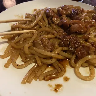 Finally chicken and noodles no veggies came but no fried rice as was ordered