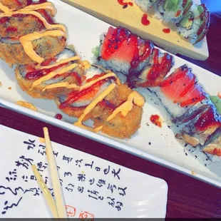 sushi and sashimi