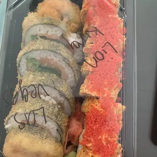 Las Vegas roll and lion king