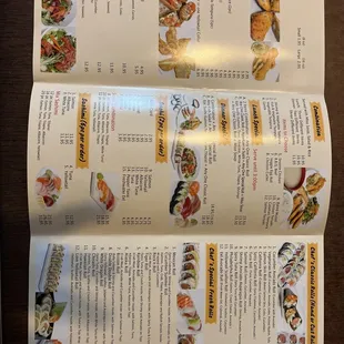 the menu