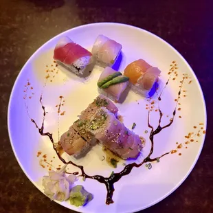 Rainbow Roll &amp; Yellowtail Roll
