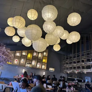 people eating in a restaurant