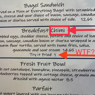 So you charge $1 to make a burrito into a chimi? But call it a chimi? Mmkay.