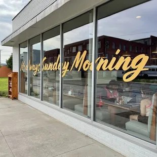 It's always Sunday morning :)