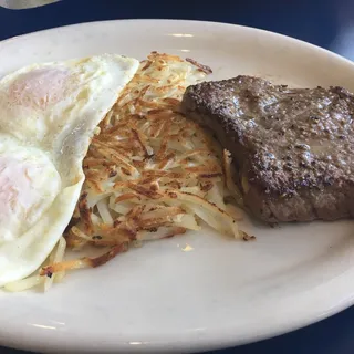 Chicken Fried Steak and Eggs