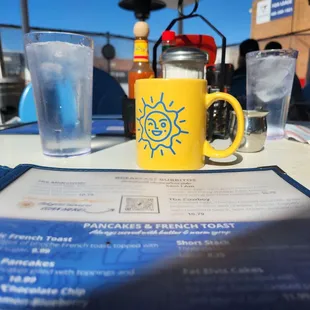 Outside seating,  coffee