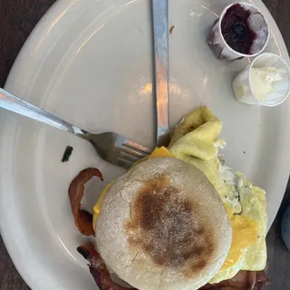 Sausage, Egg and Cheese Muffin Brunchwich