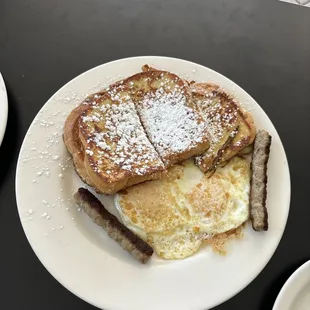 French toast sunny side breakfast