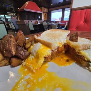 BLT with egg called BELT I removed the L because it was a little brown. I know... I'm picky.