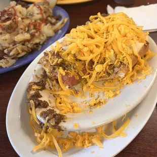 Cheese Coney is HUGE!