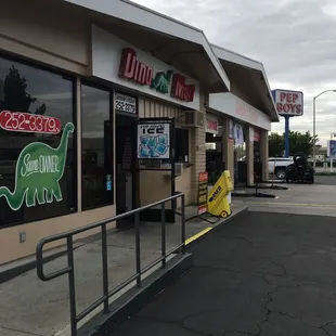 Front of the business.