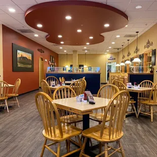 tables and chairs