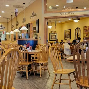 One of the dining areas