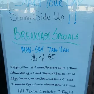 Another day, another place with amazing breakfast specials!