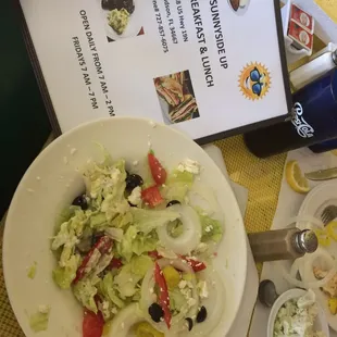 11$ iceberg salad . Never ever again . What a joke .