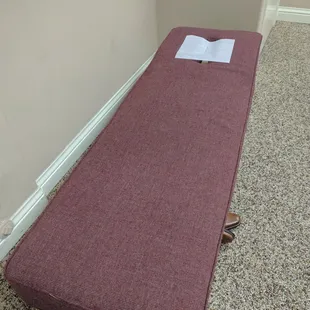 Disgusting! Who would want to lay on this thing clothed, let alone in your underwear not knowing who else has done the same?