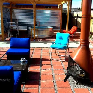 Our hot springs lounge area is a great place to relax after a soak, or have a gathering with friends and family.