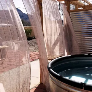 Mountain views from one of our hot springs tubs.