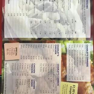the menu