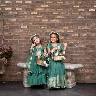 Flower girls - Indian wedding reception photographer - sunol casa Bella