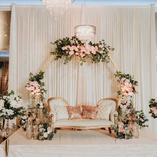 Bay Area Indian Wedding Decorations - Engagement Ceremony in Sunol