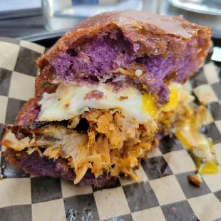 Bread from the sandwich