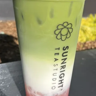 Strawberry Matcha Latte