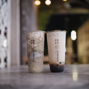 Oreo Brulee Boba Milk &amp; Brown Sugar Boba Milk