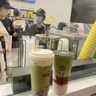 Strawberry Matcha Latte