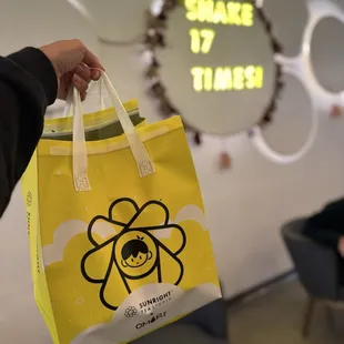 When you purchase 4 drinks, complimentary reusable cooler tote 01.01.25